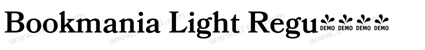 Bookmania Light Regu字体转换